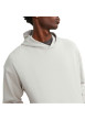 Thumbnail Sweat en coton beige uni coupe droite avec un col à capuche et étiquette cousue - Image 5