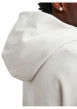 Thumbnail Sweat en coton beige uni coupe droite avec un col à capuche et étiquette cousue - Image 7