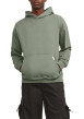 Thumbnail Sweat en coton kaki uni avec une coupe droite et un col à capuche - Image 2