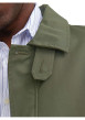 Thumbnail Blouson kaki uni coupe droite avec un col français et des poches latérales - Image 7