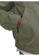 Thumbnail Blouson kaki uni coupe droite avec un col français et des poches latérales - Image 8