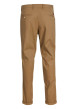 Thumbnail Pantalon en coton camel uni avec une coupe slim et des poches boutonnées - Image 2