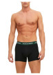 Thumbnail Lot de 3 Boxers classique en coton noirs unis coupe fermée et ceinture colorée - Image 7