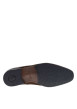 Thumbnail Derbies en cuir torsadé marron à talon décroché bas et lacets ronds - Image 5