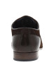 Thumbnail Derbies en cuir torsadé marron à talon décroché bas et lacets ronds - Image 6