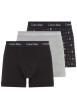 Thumbnail Lot de 3 Boxers en coton noirs monogrammes avec une coupe près du corps