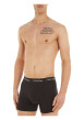 Thumbnail Lot de 3 Boxers en coton noirs monogrammes avec une coupe près du corps - Image 5