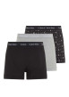 Thumbnail Lot de 3 Boxers en coton noirs monogrammes avec une coupe près du corps - Image 8