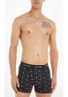 Thumbnail Lot de 3 Boxers en coton noirs monogrammes avec une coupe près du corps - Image 9