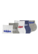Thumbnail Lot de 5 paires de chaussettes quarter multicolores unies et logo sur le côté - Image 2