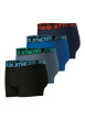 Thumbnail Lot de 4 boxers en coton multicolores unis à coupe fermée et taille élastiquée - Image 3