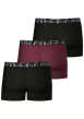 Thumbnail Lot de 3 boxers en coton multicolores unis à coupe fermée et taille élastiquée - Image 2