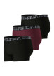 Thumbnail Lot de 3 boxers en coton multicolores unis à coupe fermée et taille élastiquée - Image 3