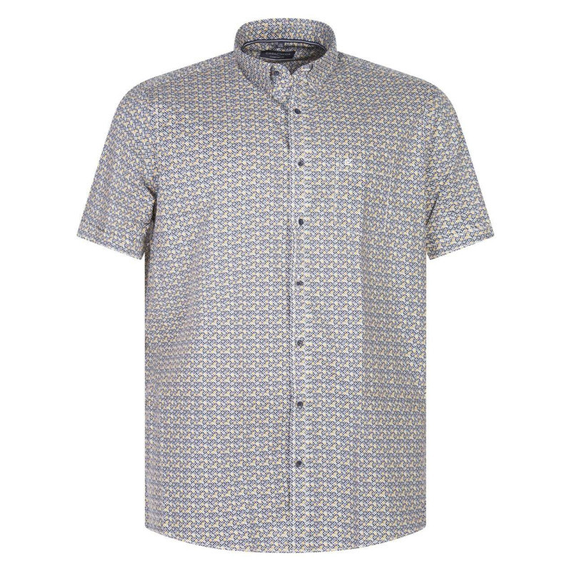 Casa Moda - Chemise Grande Taille En Coton Multicolore Abstrait Avec Une Coupe Regular Fit - Multicolore Casa Moda - Chemise Grande Taille En Coton Multicolore Abstrait Avec Une Coupe Regular Fit - Multicolore