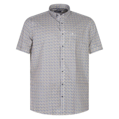 Chemise grande taille en coton multicolore...