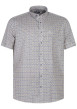 Thumbnail Chemise grande taille en coton multicolore abstrait avec une coupe regular fit