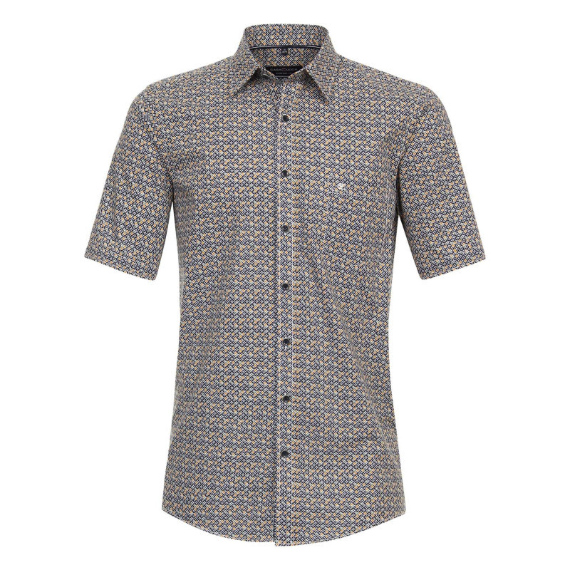 Casa Moda - Chemise Grande Taille En Coton Multicolore Imprimée Avec Une Coupe Droite - Multicolore Casa Moda - Chemise Grande Taille En Coton Multicolore Imprimée Avec Une Coupe Droite - Multicolore