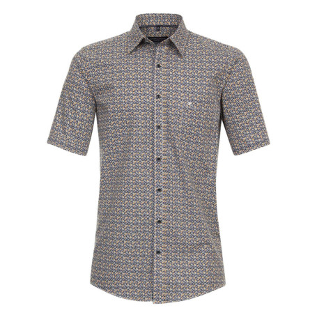 Chemise grande taille en coton multicolore...
