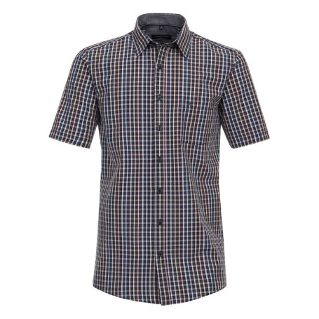 Chemise grande taille en coton multicolore...