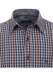 Thumbnail Chemise grande taille en coton multicolore carreaux avec un col français - Image 3