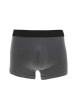 Thumbnail Lot de 3 Boxers classique en coton noir gris et marine uni avec une coupe fermée - Image 2