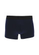 Thumbnail Lot de 3 Boxers classique en coton noir gris et marine uni avec une coupe fermée - Image 4