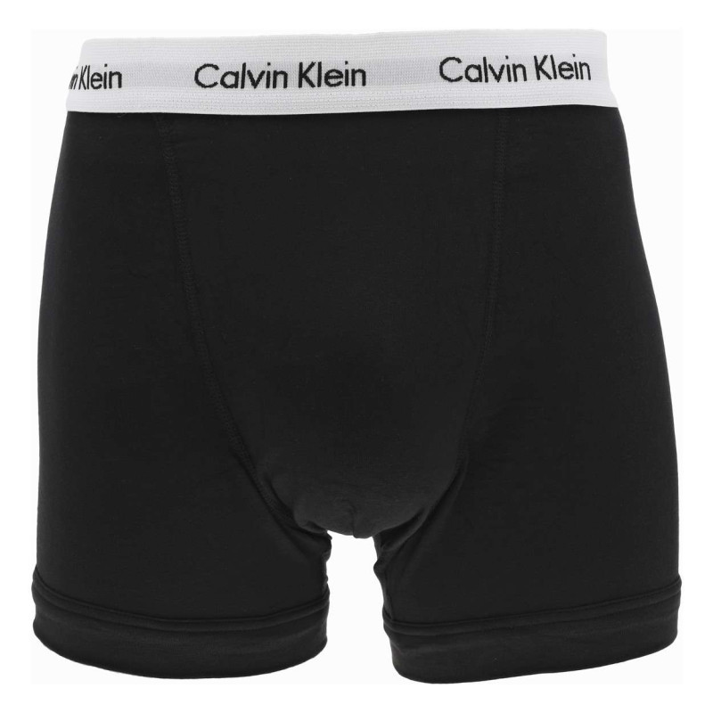 Calvin Klein Jeans - Lot De 3 Boxers En Coton Noir Et Blanc Rayé Avec Une Coupe Fermée - Noir