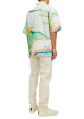 Thumbnail Chemise en coton multicolore imprimé avec coupe regular et col français - Image 2