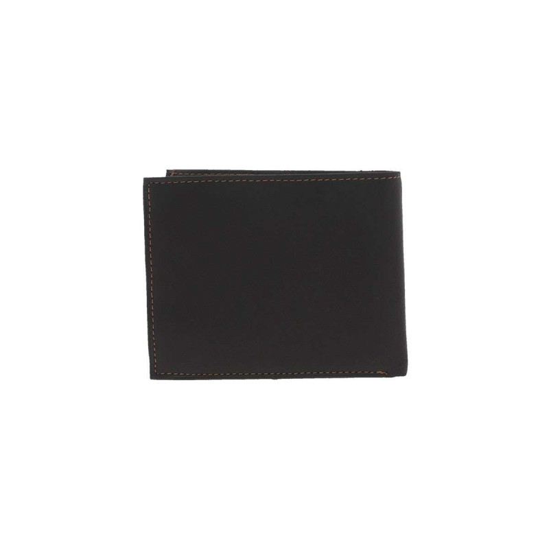 Wylson - Portefeuille Marron à Rabat Avec Emplacements Pour Carte Et Poche Monnaie - Marron