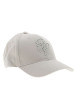 Thumbnail Casquette strapback en coton grise unie avec le logo de la marque brodé - Image 3