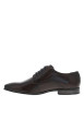 Thumbnail Derbies marron à talon décroché bas et à lacets ronds bleu marine - Image 2