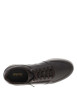 Thumbnail Sneakers en cuir café à semelle à talon plat et à lacets et zip sur le côté - Image 4