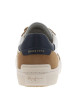 Thumbnail Baskets multisport en cuir blanches et beiges à senelle plate et à lacets plats - Image 6