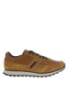 Thumbnail Sneakers en cuir cognac à semelle à talon plat, à lacets et semelle anatomique