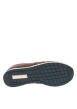 Thumbnail Sneakers en cuir cognac à semelle à talon plat, à lacets et empiècement - Image 5