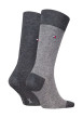Thumbnail Lot de 2 paires de chaussettes hautes en coton mélangé anthracite coupe haute - Image 2