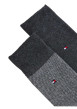 Thumbnail Lot de 2 paires de chaussettes hautes en coton mélangé anthracite coupe haute - Image 3