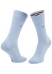 Thumbnail Lot de 2 paires de chaussettes en coton mélangé bleues unies coupe hautes - Image 2