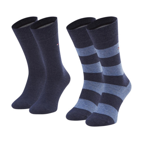 Lot de 2 paires de chaussettes hautes en coton...