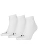 Thumbnail Lot de 3 paires de chaussettes mi-hautes blanches unies avec bord côte