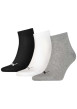 Thumbnail Lot de 3 paires de chaussettes mi-hautes unies blanches, grises et noires