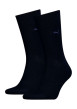 Thumbnail Lot de 2 paires de chaussettes noires unies avec une coupe haute