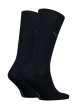 Thumbnail Lot de 2 paires de chaussettes noires unies avec une coupe haute - Image 2