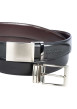 Thumbnail Ceinture en coton noire unie avec un passant rectangle argenté - Image 5
