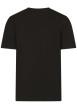 Thumbnail T-shirt noir uni avec une coupe droite à col rond et nom iconique - Image 2