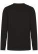 Thumbnail T-shirt noir uni avec une coupe droite à col rond et nom iconique - Image 2