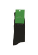 Thumbnail Chaussettes hautes marrons unies avec nom de la marque en beige - Image 3