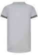 Thumbnail T-shirt blanc uni avec un col rond et une coupe droite à liseré - Image 2