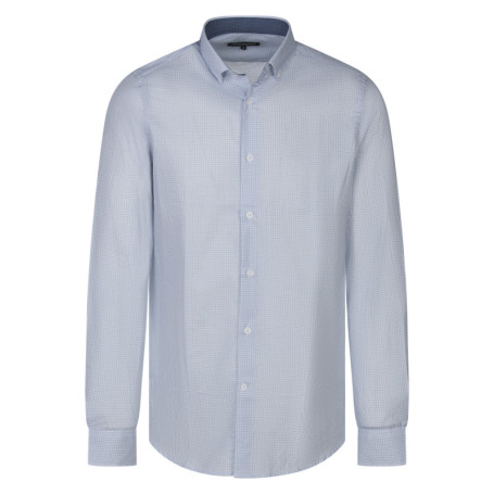 Chemise en coton ciel imprimée avec une coupe...
