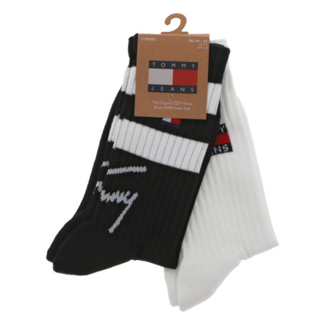 Lot de 2 paires de chaussettes hautes en coton...
